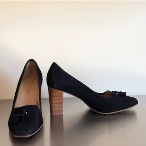 Talbots Black Suede Heels - size 8.5
